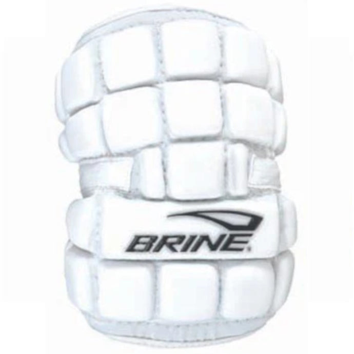 Brine Lacrosse Arm Pads Brine LoPro D Senior silver front