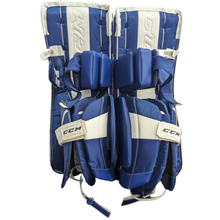 Load image into Gallery viewer, CCM Goalie Leg Pads CCM Extreme Flex E5.9 Source Exclusive Intermediate Toronto 2021 back of both pads
