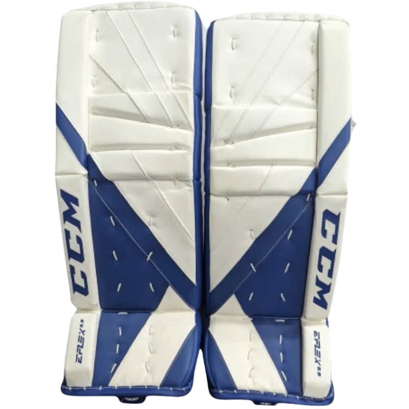 CCM Goalie Leg Pads CCM Extreme Flex E5.9 Source Exclusive Intermediate Toronto 2021 front of both pads