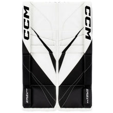 Load image into Gallery viewer, CCM Goalie Leg Pads CCM S23 Extreme Flex E6.5 Junior White/White/Black/Black front of both pads

