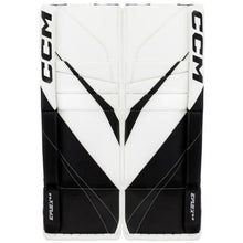 Load image into Gallery viewer, CCM Goalie Leg Pads CCM S23 Extreme Flex E6.9 Intermediate White/White/Black/Black front of both pads

