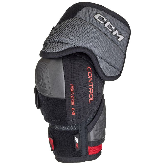 CCM Hockey Elbow Pads CCM Jetspeed Control Source Exclusive (2025) Senior Black front side facing left