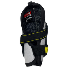 Load image into Gallery viewer, CCM Hockey Elbow Pads CCM Tacks Vector Source Exclusive (2023) Youth Black/White back showing interior
