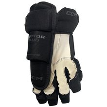 Load image into Gallery viewer, CCM Hockey Gloves CCM Tacks Vector Plus Source Exclusive (2024) Senior Black/Gray front (palm)
