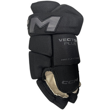 Load image into Gallery viewer, CCM Hockey Gloves CCM Tacks Vector Plus Source Exclusive (2024) Senior Black/Gray side showing thumb
