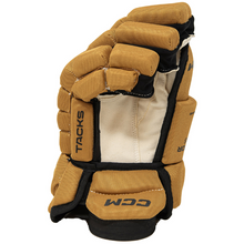 Load image into Gallery viewer, CCM Hockey Gloves CCM Tacks Vector Plus Source Exclusive (2024) Senior Tan/Black front (palm)
