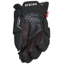 Load image into Gallery viewer, CCM Hockey Gloves CCM Tacks Vector Source Exclusive (2023) Senior Black/White front (palm)
