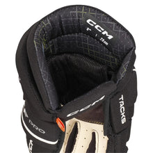 Load image into Gallery viewer, CCM Hockey Gloves CCM Tacks XF Pro Hockey Gloves Youth 2024 Black White
