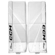 Load image into Gallery viewer, CCM Hockey Goalie Gear CCM Phenom Goalie Leg Pads Junior GPPHNM-JR White
