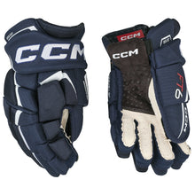 Load image into Gallery viewer, CCM Hockey Protective Gear CCM JetSpeed FT6 Hockey Gloves Senior Navy White HGFT6:SR
