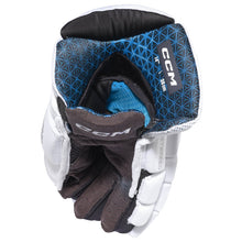 Load image into Gallery viewer, CCM Hockey Protective Gear CCM JetSpeed FT8 PRO White Hockey Gloves Senior HGFT8PROWH-SR
