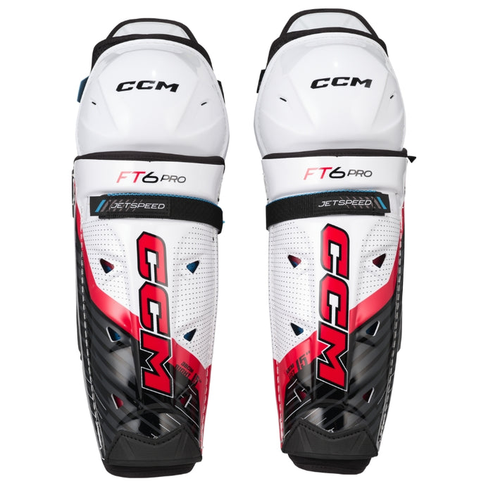 CCM Hockey Protective Gear CCM Jetspeed FT6 Pro Hockey Shin Guards Junior 2023