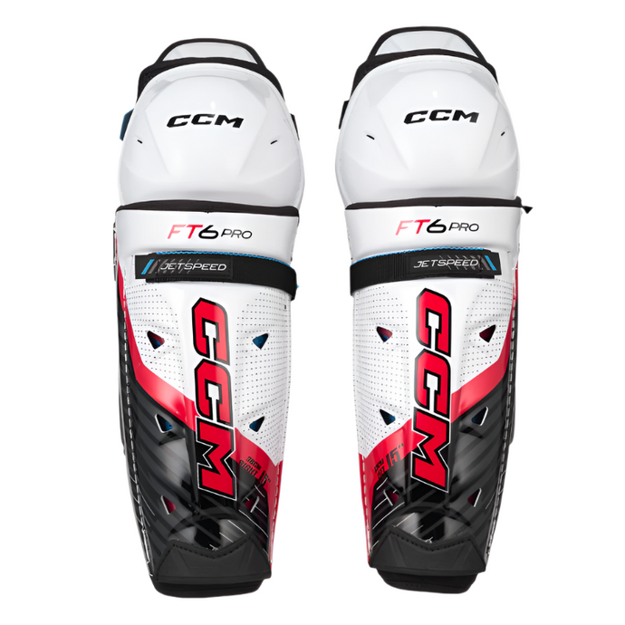 CCM Hockey Protective Gear CCM Jetspeed FT6 Pro Hockey Shin Guards Senior