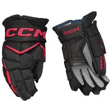 Load image into Gallery viewer, CCM Hockey Protective Gear CCM Jetspeed FT8 Hockey Gloves Senior 2025 HGFT8-SR Black Red
