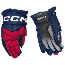 Load image into Gallery viewer, CCM Hockey Protective Gear CCM Jetspeed FT8 Hockey Gloves Senior 2025 HGFT8-SR Navy Red White
