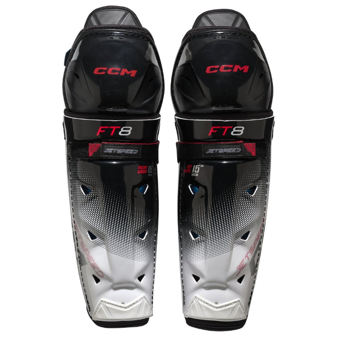 CCM Hockey Protective Gear CCM Jetspeed FT8 Hockey Shin Guards Senior 2025