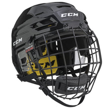 Load image into Gallery viewer, CCM Hockey Protective Gear CCM Tacks 210 Combo Hockey Helmet Senior HT210C:SR Black
