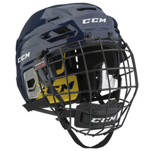 Load image into Gallery viewer, CCM Hockey Protective Gear CCM Tacks 210 Combo Hockey Helmet Senior HT210C:SR Navy
