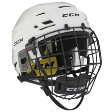 Load image into Gallery viewer, CCM Hockey Protective Gear CCM Tacks 210 Combo Hockey Helmet Senior HT210C:SR White
