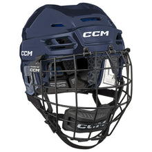 Load image into Gallery viewer, CCM Hockey Protective Gear CCM Tacks 310 Combo Hockey Helmet Junior 2026 Navy
