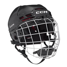 Load image into Gallery viewer, CCM Hockey Protective Gear CCM Tacks 70 Combo Hockey Helmet Junior HT70C:JR Black

