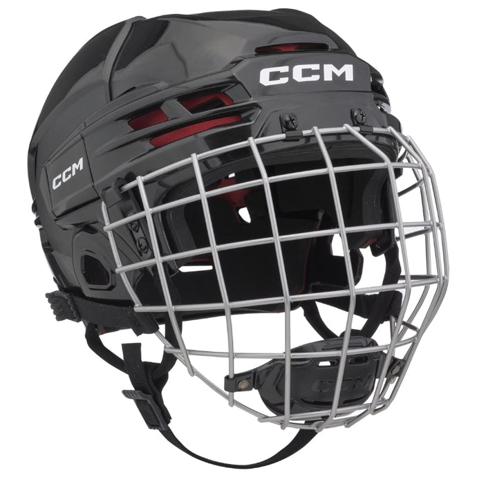 CCM Hockey Protective Gear CCM Tacks 70 Combo Hockey Helmet Senior HT70C:SR Black