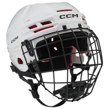 Load image into Gallery viewer, CCM Hockey Protective Gear CCM Tacks 70 Combo Hockey Helmet Senior HT70C:SR White
