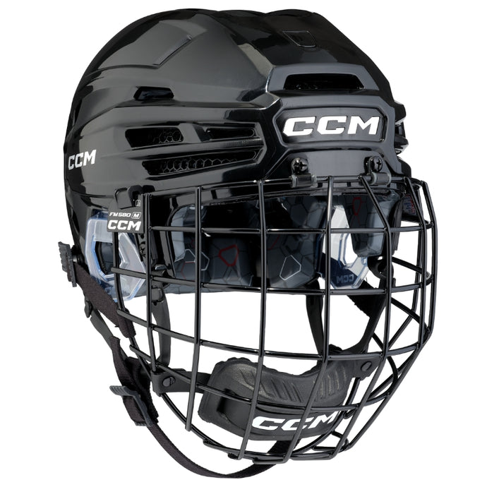 CCM Hockey Protective Gear CCM Tacks 920 Combo Hockey Helmet Senior 2025 Black