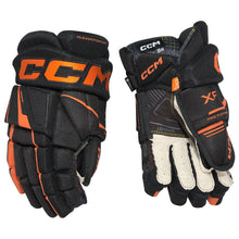 Load image into Gallery viewer, CCM Hockey Protective Gear CCM Tacks XF Hockey Gloves Senior 2024 Black Orange
