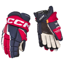 Load image into Gallery viewer, CCM Hockey Protective Gear CCM Tacks XF Hockey Gloves Senior 2024 Navy Red White
