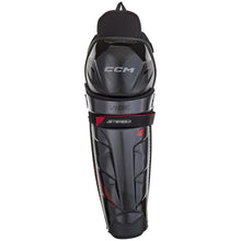 Load image into Gallery viewer, CCM Hockey Shin Guards CCM Jetspeed Vibe Source Exclusive (2025) Junior Black front

