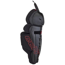 Load image into Gallery viewer, CCM Hockey Shin Guards CCM Jetspeed Vibe Source Exclusive (2025) Junior Black side facing right
