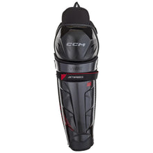Load image into Gallery viewer, CCM Hockey Shin Guards CCM Jetspeed Vibe Source Exclusive (2025) Senior Black front

