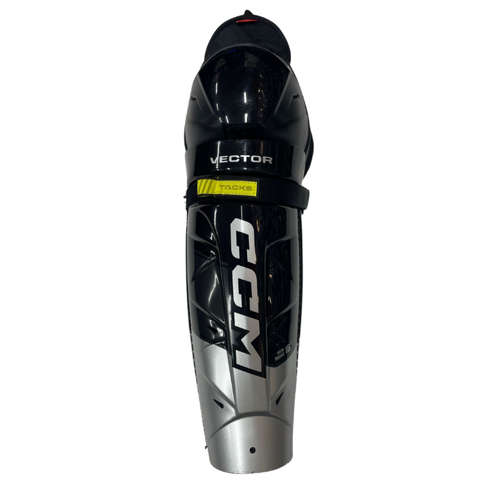 CCM Hockey Shin Guards CCM Tacks Vector Source Exclusive (2023) Senior Black front