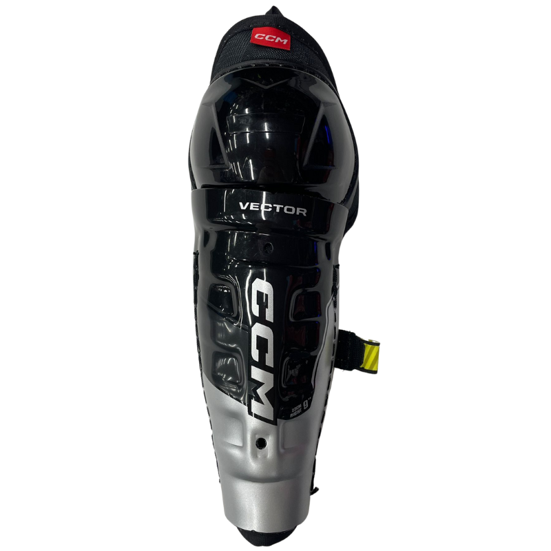 CCM Hockey Shin Guards CCM Tacks Vector Source Exclusive (2023) Youth Black front