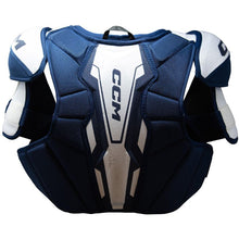 Load image into Gallery viewer, CCM Hockey Shoulder Pads CCM Tacks Vector Plus Source Exclusive (2024) Senior White/Royal back
