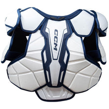 Load image into Gallery viewer, CCM Hockey Shoulder Pads CCM Tacks Vector Premier Source Exclusive (2024) Junior White/Royal back
