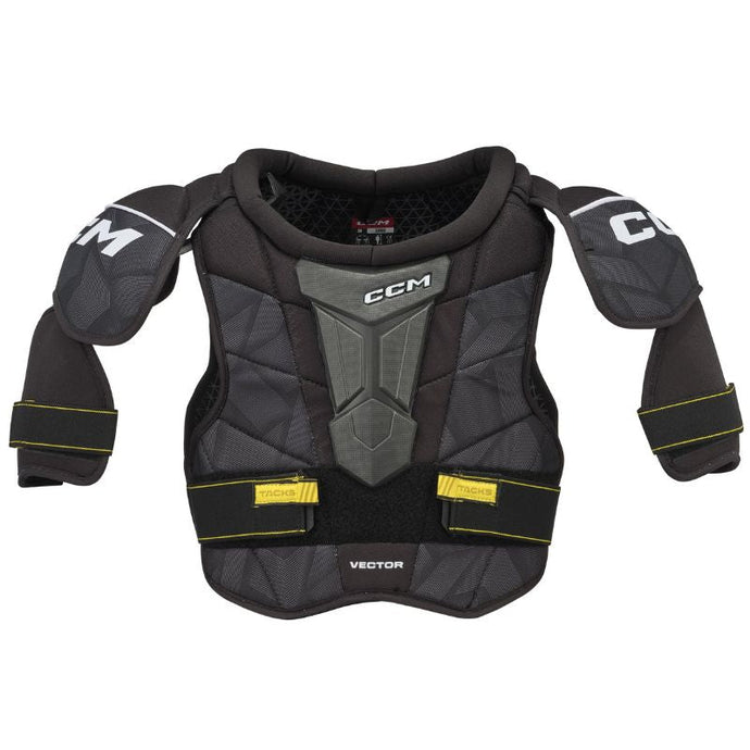 CCM Hockey Shoulder Pads CCM Tacks Vector Source Exclusive (2023) Senior Black front