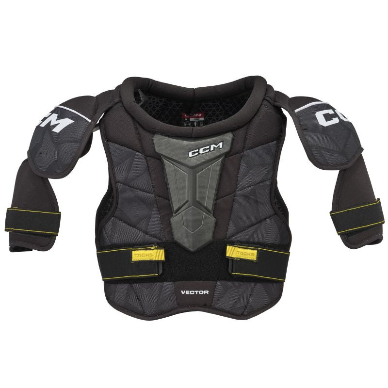 CCM Hockey Shoulder Pads CCM Tacks Vector Source Exclusive (2023) Senior Black front