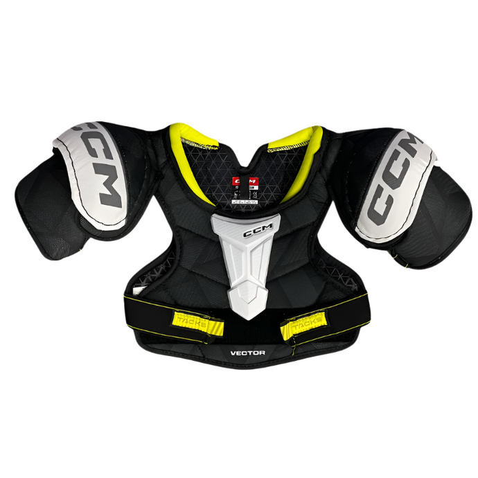 CCM Hockey Shoulder Pads CCM Tacks Vector Source Exclusive (2023) Youth Black front