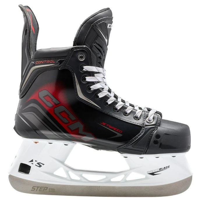 CCM Hockey Skates CCM Jetspeed Control Source Exclusive (2025) Junior Black/Red/White side pointing right