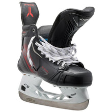 Load image into Gallery viewer, CCM Hockey Skates CCM Jetspeed Control Source Exclusive (2025) Senior Black/Red/White front side pointing right with tongue out
