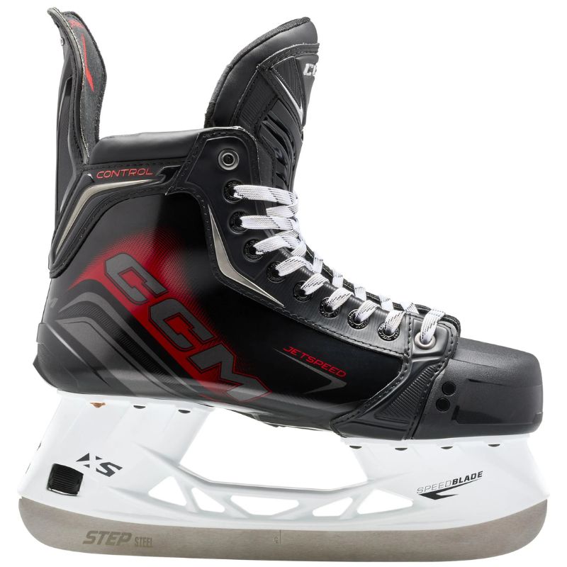 CCM Hockey Skates CCM Jetspeed Control Source Exclusive (2025) Senior Black/Red/White side pointing right