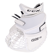 Load image into Gallery viewer, CCM Ice Hockey Goalie Catchers CCM Axis A1.5 Full Right (2020) Junior White/White back
