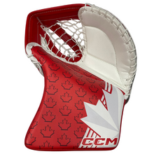 Load image into Gallery viewer, CCM Ice Hockey Goalie Catchers CCM Eflex 6 Senior White/Red (Canada) palm
