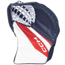 Load image into Gallery viewer, CCM Ice Hockey Goalie Catchers CCM Eflex 6.9 Source Exclusive (2023) Intermediate White/Red/Navy palm
