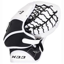 Load image into Gallery viewer, CCM Ice Hockey Goalie Catchers CCM S19 Extreme Flex E4.5 Youth White/White/Black/Black back
