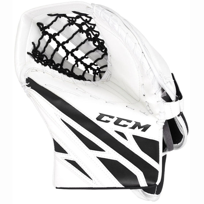 CCM Ice Hockey Goalie Catchers CCM S19 Extreme Flex E4.5 Youth White/White/Black/Black palm