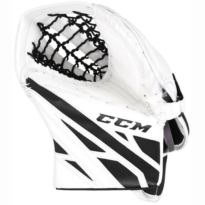 CCM Ice Hockey Goalie Catchers CCM S19 Extreme Flex E4.5 Youth White/White/Black/Black palm