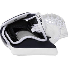 Load image into Gallery viewer, CCM Ice Hockey Goalie Catchers CCM S23 EFlex E6.5 Junior White/White/Navy/Navy interior
